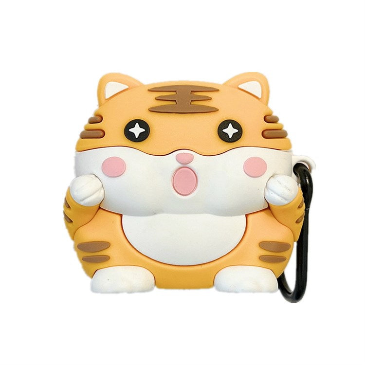 For Apple AirPods Pro Bluetooth Earbuds Case Cartoon Tiger Soft Silicone Protective Cover
