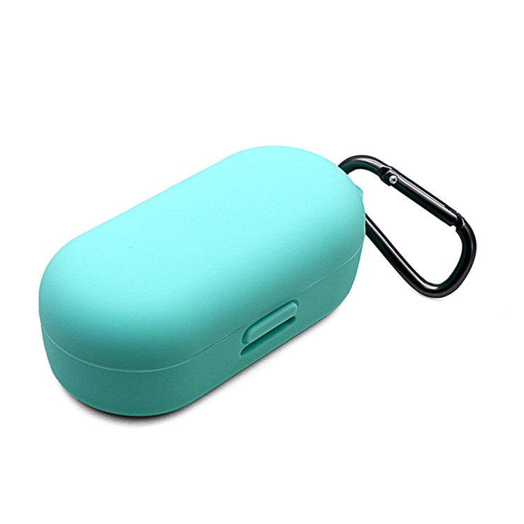 For Bose Sport Earbuds Bluetooth TWS Earphone Silicone Cover Drop-proof Case with Anti-lost Buckle - Light Green