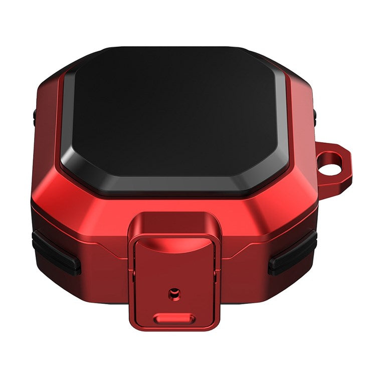 For Samsung Galaxy Buds2/Buds Live/Buds Pro Protective Case TPU + PC Earbuds Case Protector Shockproof Portable Earphone Charging Case Cover with Buckle/Closure - Red