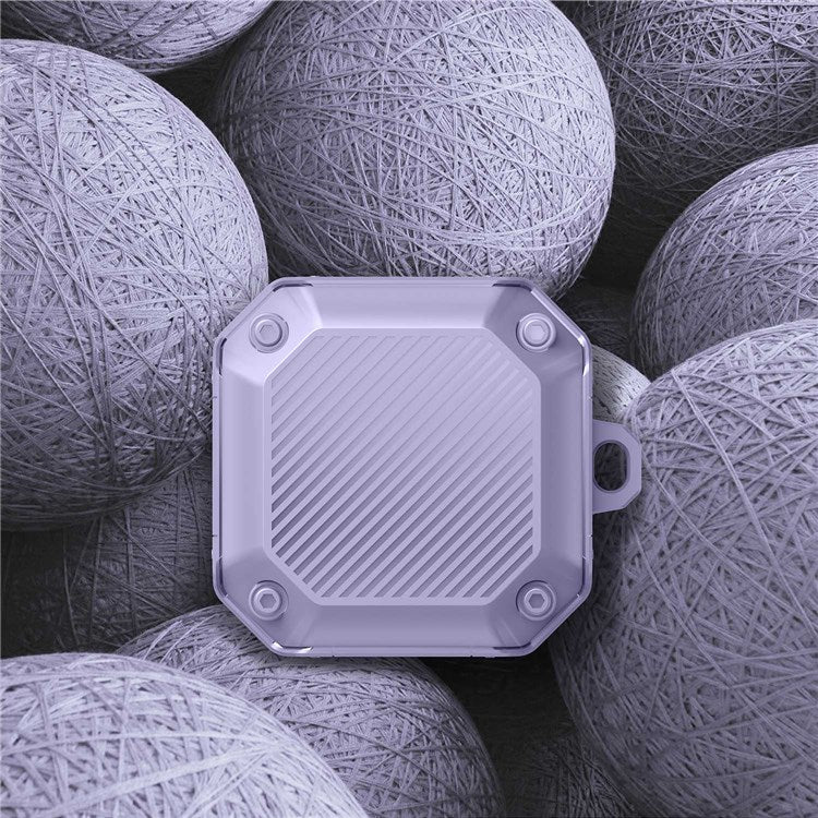 For Samsung Galaxy Buds Live / Buds 2 / Buds 2 Pro / Buds Pro Anti-drop TPU Case Wireless Earphone Protective Cover with Buckle - Purple