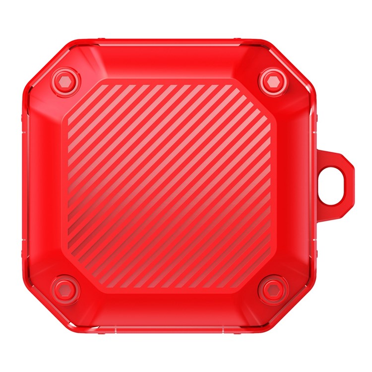 For Samsung Galaxy Buds Live / Buds 2 / Buds 2 Pro / Buds Pro Anti-drop TPU Case Wireless Earphone Protective Cover with Buckle - Red