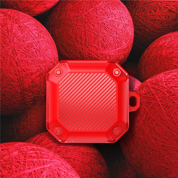 For Samsung Galaxy Buds Live / Buds 2 / Buds 2 Pro / Buds Pro Anti-drop TPU Case Wireless Earphone Protective Cover with Buckle - Red