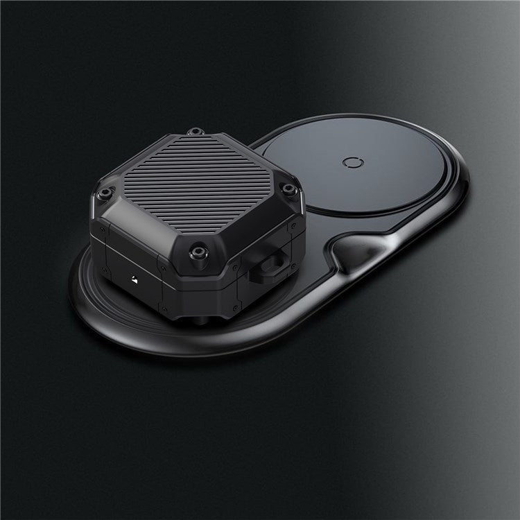 For Samsung Galaxy Buds Live / Buds 2 / Buds 2 Pro / Buds Pro Anti-drop TPU Case Wireless Earphone Protective Cover with Buckle - Blackish Green