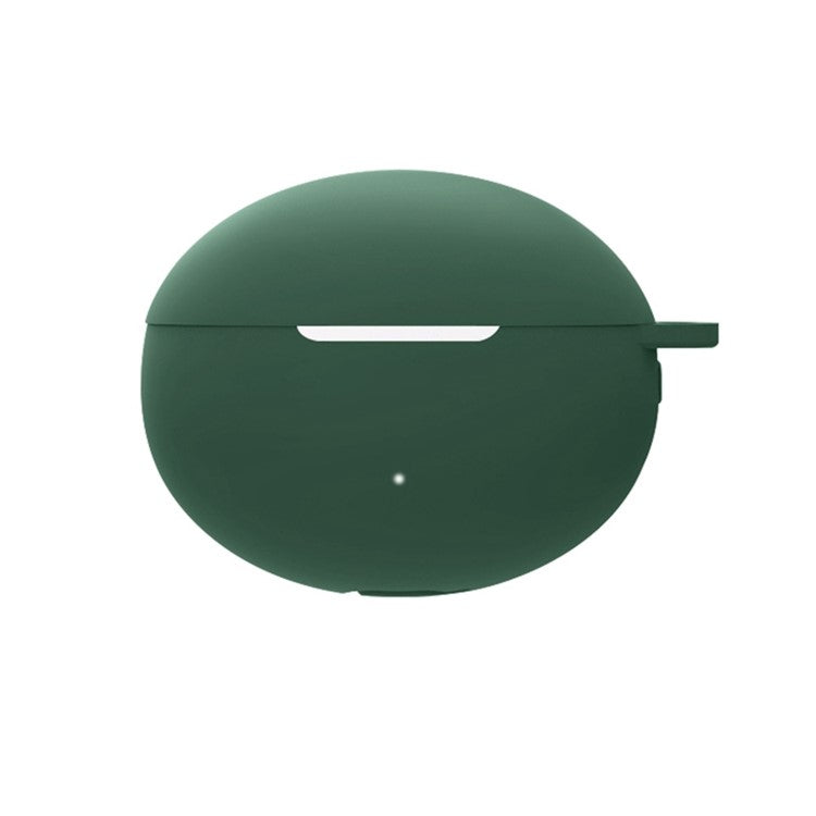 For Huawei FreeBuds 5i Bluetooth Earphone Silicone Case Anti-drop Anti-scratch Protective Cover with Anti-lost Buckle - Purple