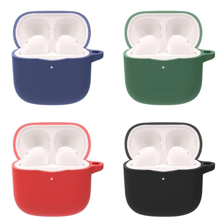 Anti-wear Silicone Case for Baseus Bowie E3 Anti-scratch Earphone Protective Cover with Hook - Dark Blue