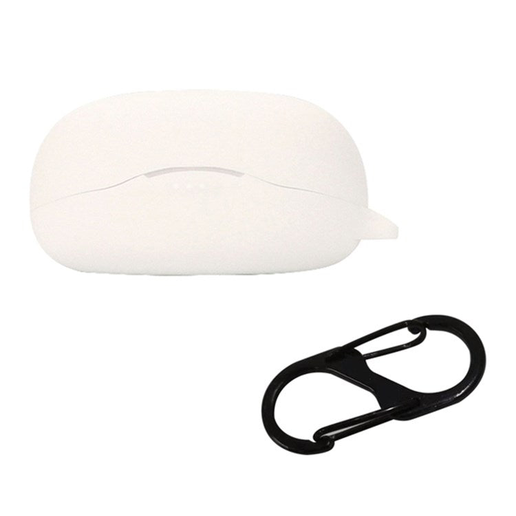 For Earsopen SS900 Bluetooth Earphones Silicone Case, Anti-scratch Earbuds Protective Cover with Anti-loss Buckle - White