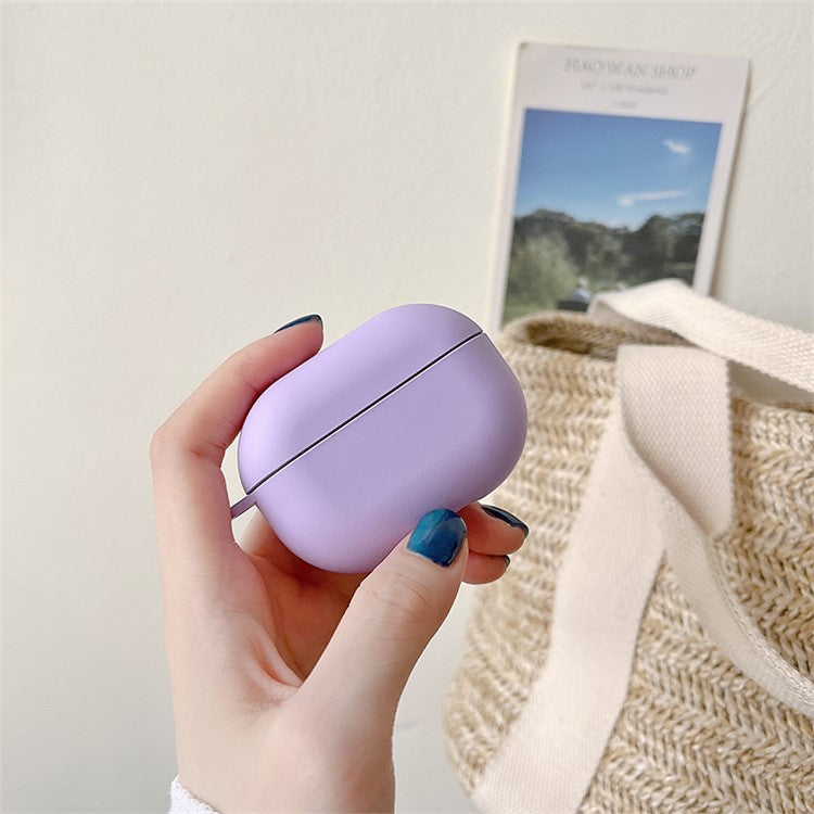 For Xiaomi Redmi Buds 4 Pro Matte Anti-fingerprint Hard PC Bluetooth Earphone Case Anti-drop Wear-resistant Charging Box - Purple