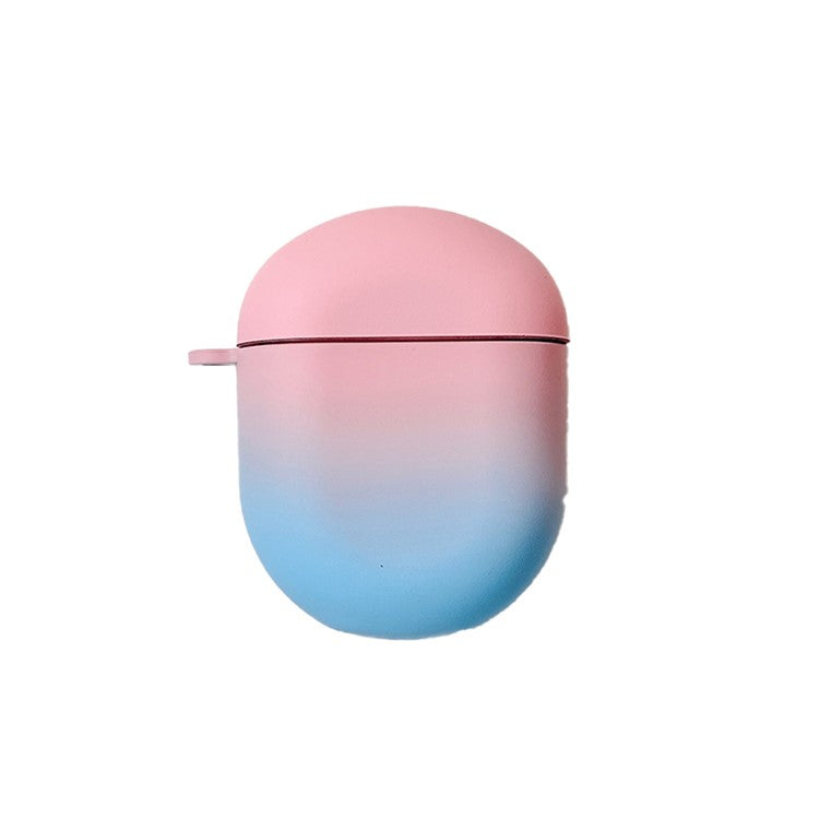 For Xiaomi Redmi Buds 4 Stylish Gradient Hard PC Anti-drop Matte Bluetooth Earphone Case Charging Box - Pink / Blue