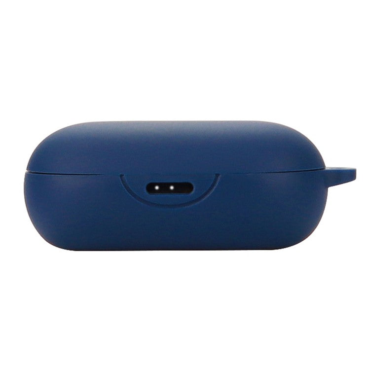 For Anker Soundcore Sport X10 Wireless Sport Earphone Silicone Case Anti-drop Protective Cover with Anti-lost Buckle - Dark Blue