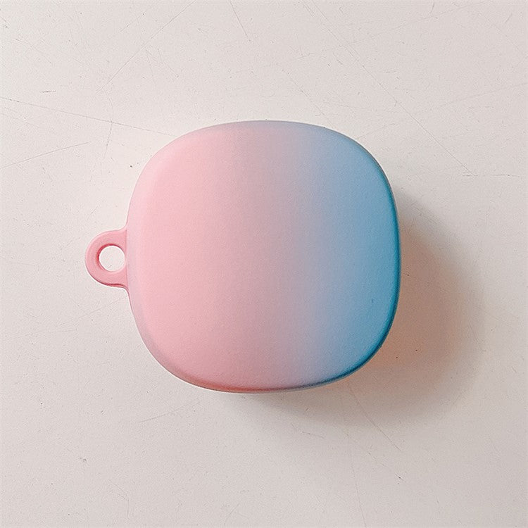 Gradient Matte Case for Baseus WM02 Bluetooth Headset Earbuds Protector Anti-fall Hard PC Shell - Pink  /  Blue
