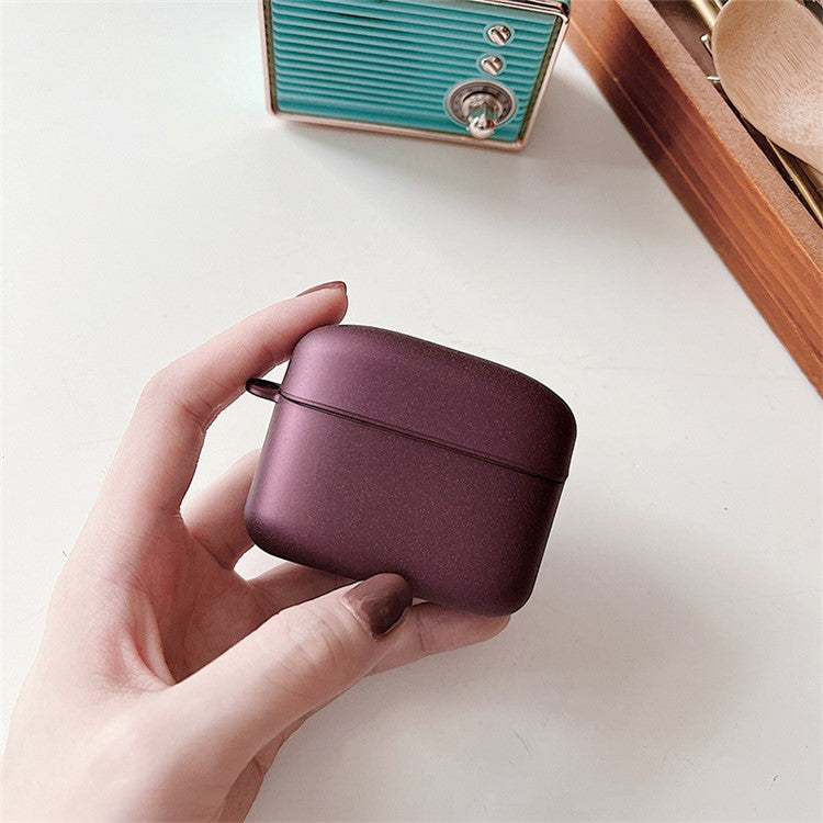 For Baseus M2 Matte Anti-wear Solid Color Hard PC Earphone Case Protective Anti-shock Cover - Dark Blue