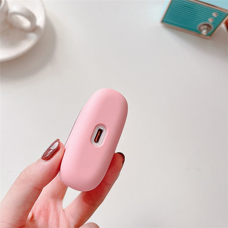 For Baseus M2 Matte Anti-wear Solid Color Hard PC Earphone Case Protective Anti-shock Cover - Blackish Green