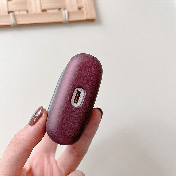 Gradient Matte Case for Baseus M2 Bluetooth Headset Earbuds Protector Shockproof Hard PC Shell -  Yellow  /  Orange