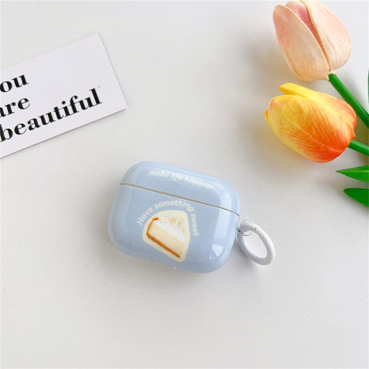 Anti-Drop Case for Apple AirPods Pro, Dessert Pattern IMD + TPU Headphone Cover with Buckle