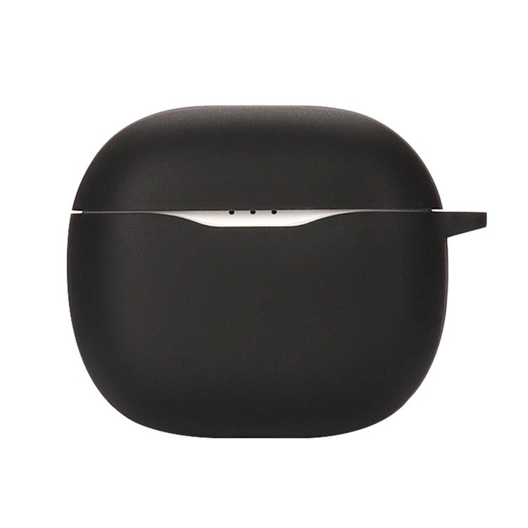 For JBL TUNE120 / 125TWS Silicone Cover Bluetooth TWS Earphone Protective Sleeve Case with Anti-lost Buckle - Black