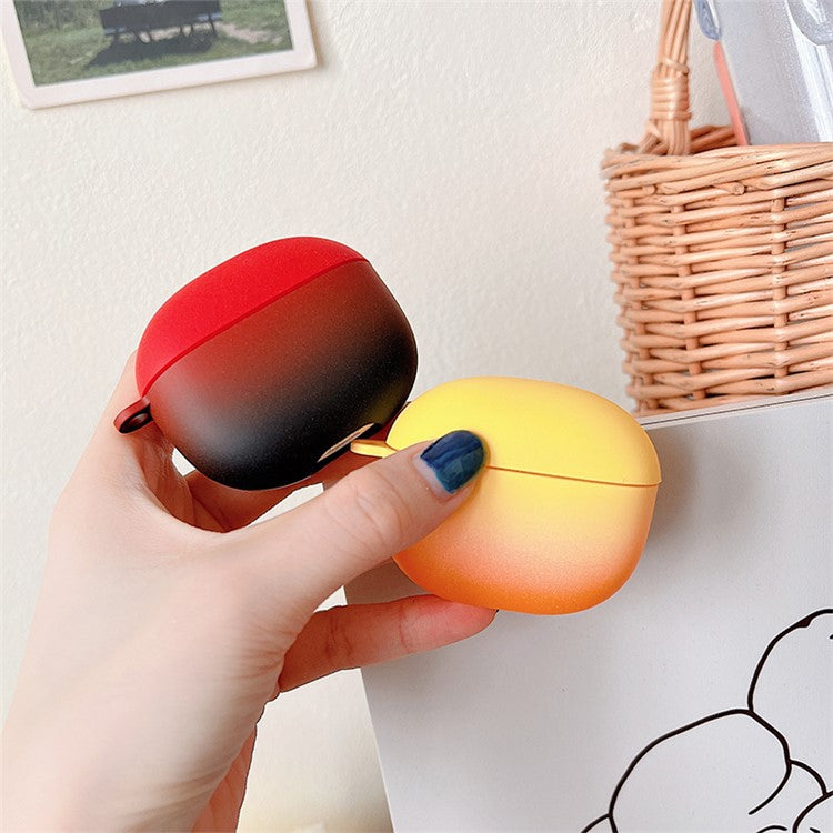 For Lenovo Thinkplus X15 Pro Anti-fall Gradient Frosted Bluetooth Earphone Protective Case Hard PC Cover - Pink / Blue