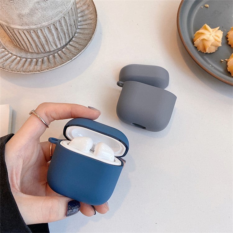 For Redmi Buds 3 Matte PC Hard Shell Protective Case Bluetooth Earphone Anti-dust Anti-drop Cover - Baby Blue