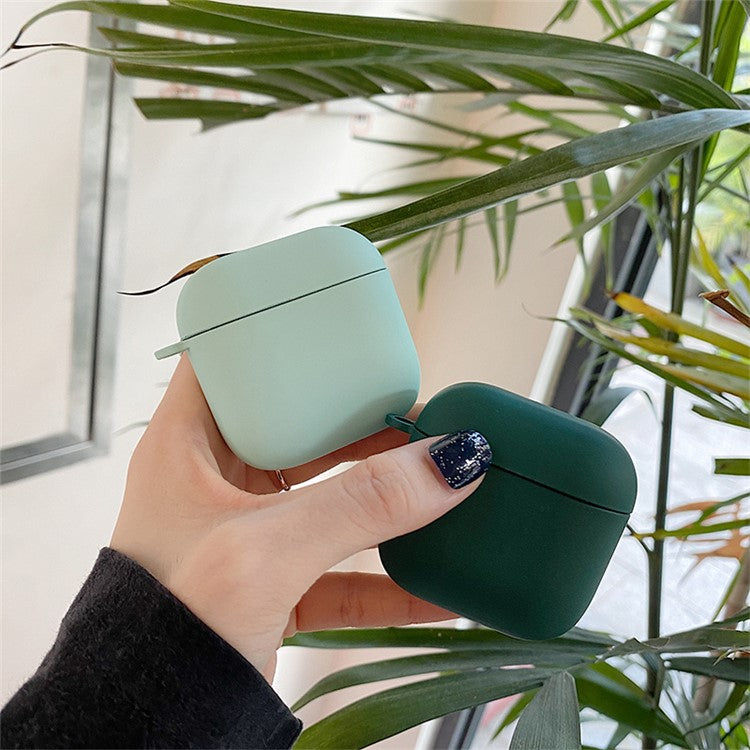 For Redmi Buds 3 Matte PC Hard Shell Protective Case Bluetooth Earphone Anti-dust Anti-drop Cover - Matcha Green