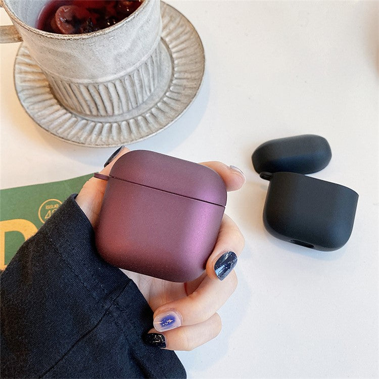 For Redmi Buds 3 Matte PC Hard Shell Protective Case Bluetooth Earphone Anti-dust Anti-drop Cover - Black