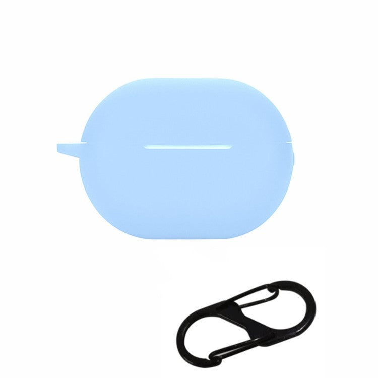 For Huawei FreeBuds Pro 2 Bluetooth Earphone Silicone Case Dust Plug Design Protective Cover with Anti-lost Buckle - Sky Blue