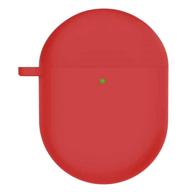 For Redmi Buds 4 Bluetooth Earphone Soft Silicone Protective Sleeve Anti-scratch Anti-drop Cover - Red