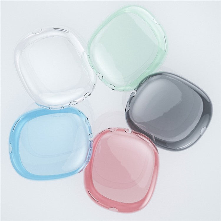 Soft TPU Headphone Case for Apple AirPods Max, Scratch-proof Headset Protective Sleeve Cover - Transparent Green