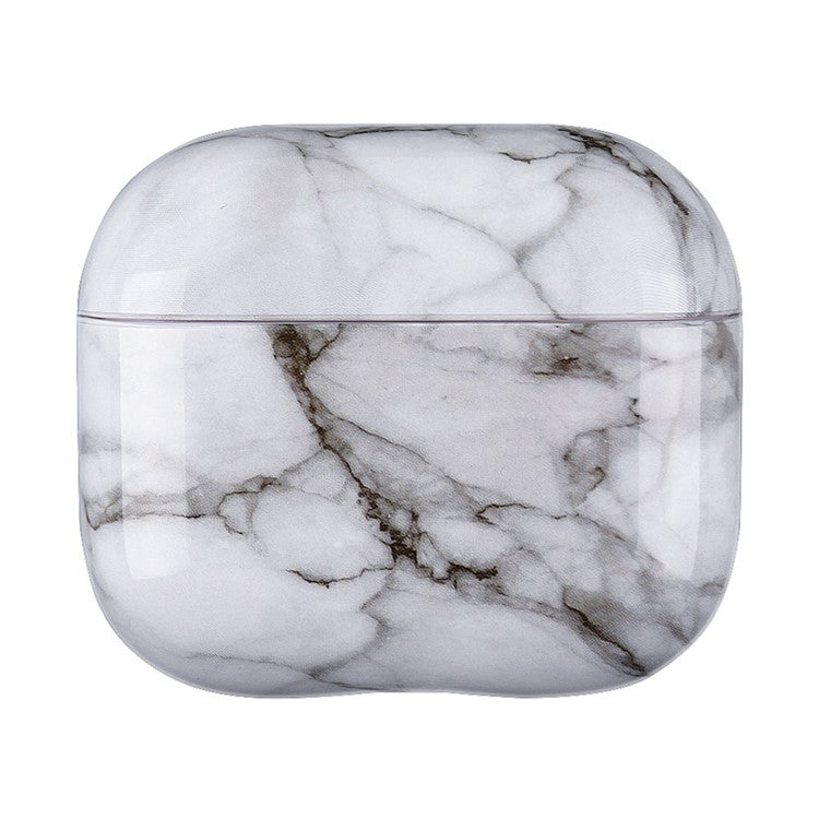 For Apple AirPods Pro (Gen 2) (USB-C) / Pro 2 Anti-drop Hard PC Earbud Case Marble Pattern Bluetooth Earphone Protective Cover - S03
