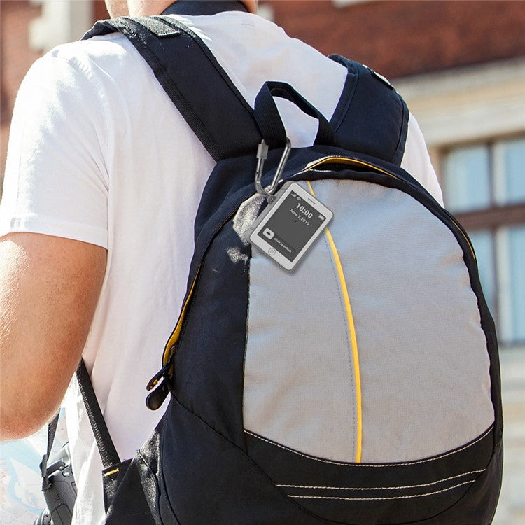 AHASTYLE PT103 For Apple AirPods with Charging Case (2016) / (2019) / AirPods with Wireless Charging Case (2019) Silicone Cover Two-Piece Design for iPhone 4 Style Earbud Case - Grayish-white