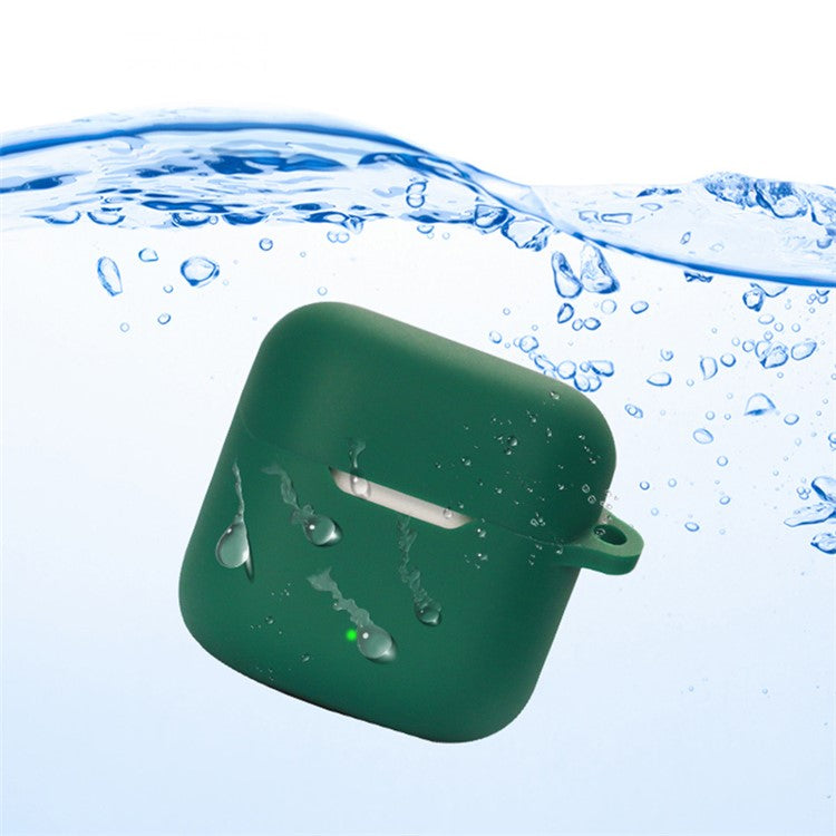 Anti-scratch Sleeve for YX06 TWS Earphone Charging Bin, Silicone Cover Case with Carrying Buckle - White