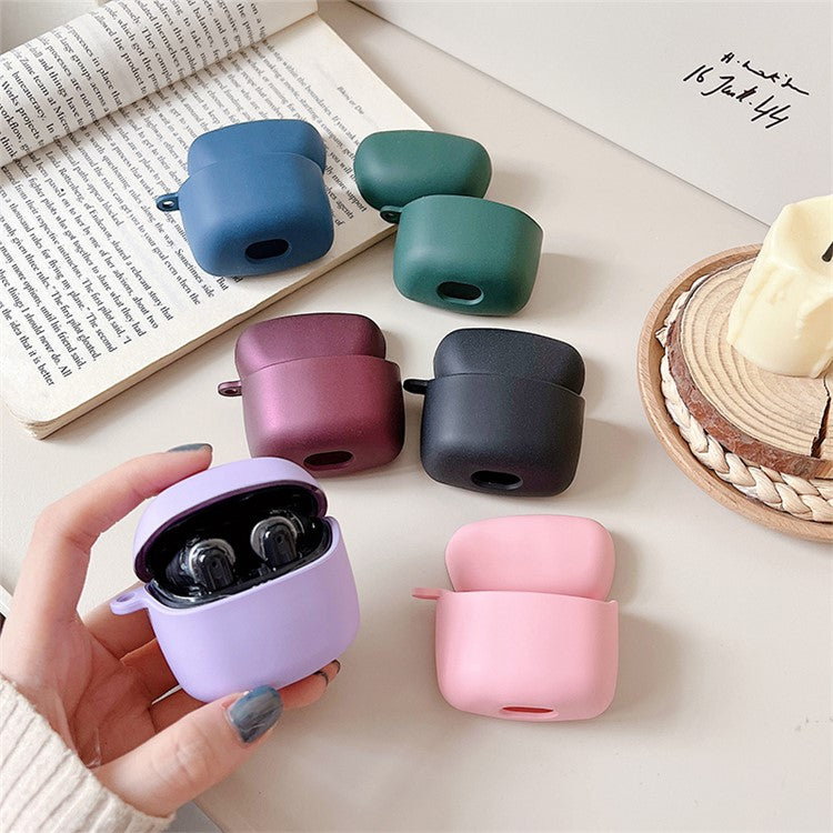 For JBL TUNE FLEX Matte PC Hard Shell Protective Case Bluetooth Earphone Anti-drop Cover - Dark Blue