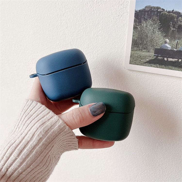 For JBL TUNE FLEX Matte PC Hard Shell Protective Case Bluetooth Earphone Anti-drop Cover - Dark Blue