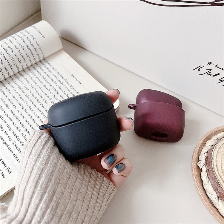 For JBL TUNE FLEX Matte PC Hard Shell Protective Case Bluetooth Earphone Anti-drop Cover - Wine Red