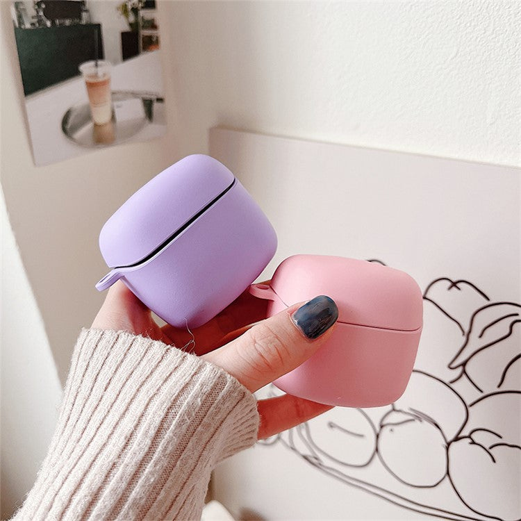 For JBL TUNE FLEX Matte PC Hard Shell Protective Case Bluetooth Earphone Anti-drop Cover - Wine Red