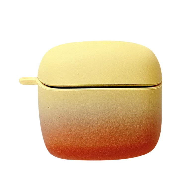 For JBL TUNE FLEX Gradient Color Matte Hard PC Protective Case TWS Earphone Anti-drop Anti-dust Cover - Yellow / Orange