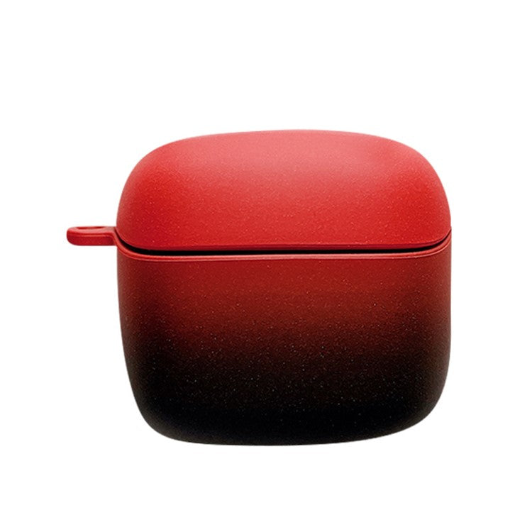 For JBL TUNE FLEX Gradient Color Matte Hard PC Protective Case TWS Earphone Anti-drop Anti-dust Cover - Red / Black