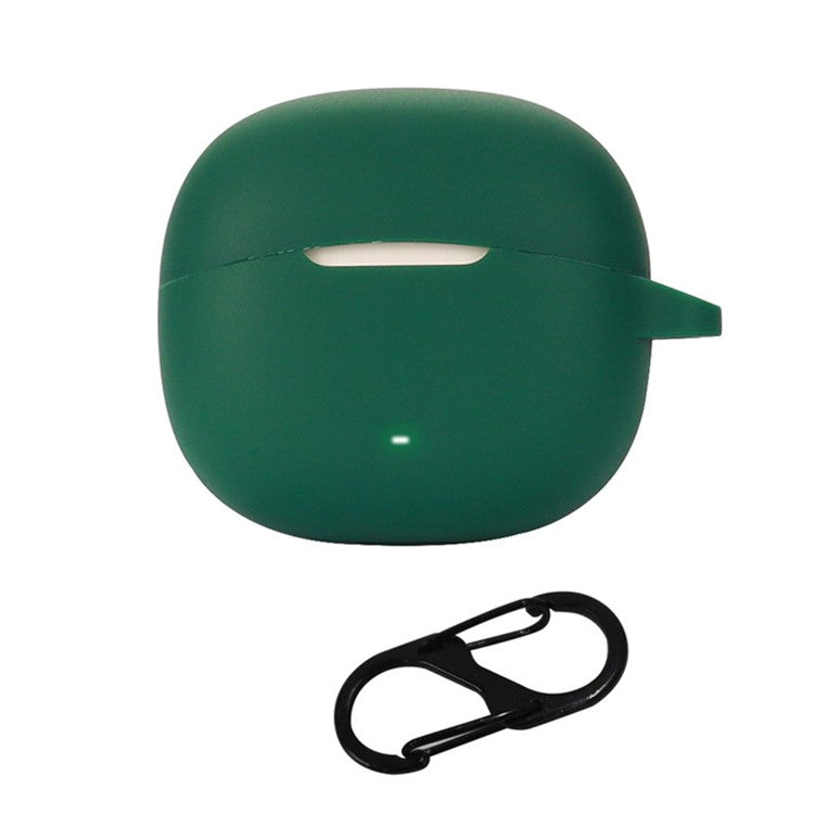 For EDIFIER A1 Soft Silicone Protective Sleeve Bluetooth Earphone Drop-proof Cover with Anti-lost Buckle - Blackish Green