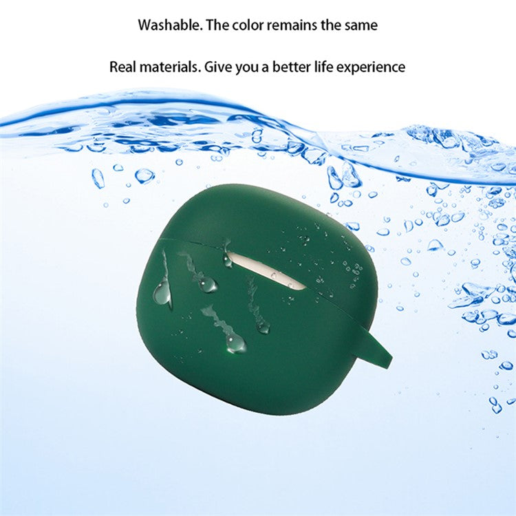 For EDIFIER A1 Soft Silicone Protective Sleeve Bluetooth Earphone Drop-proof Cover with Anti-lost Buckle - Black