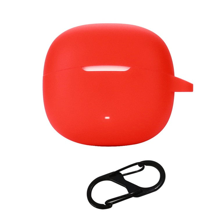 For EDIFIER A1 Soft Silicone Protective Sleeve Bluetooth Earphone Drop-proof Cover with Anti-lost Buckle - Red