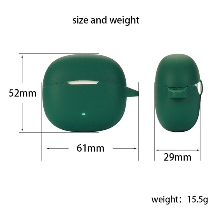 For EDIFIER A1 Soft Silicone Protective Sleeve Bluetooth Earphone Drop-proof Cover with Anti-lost Buckle - Dark Blue