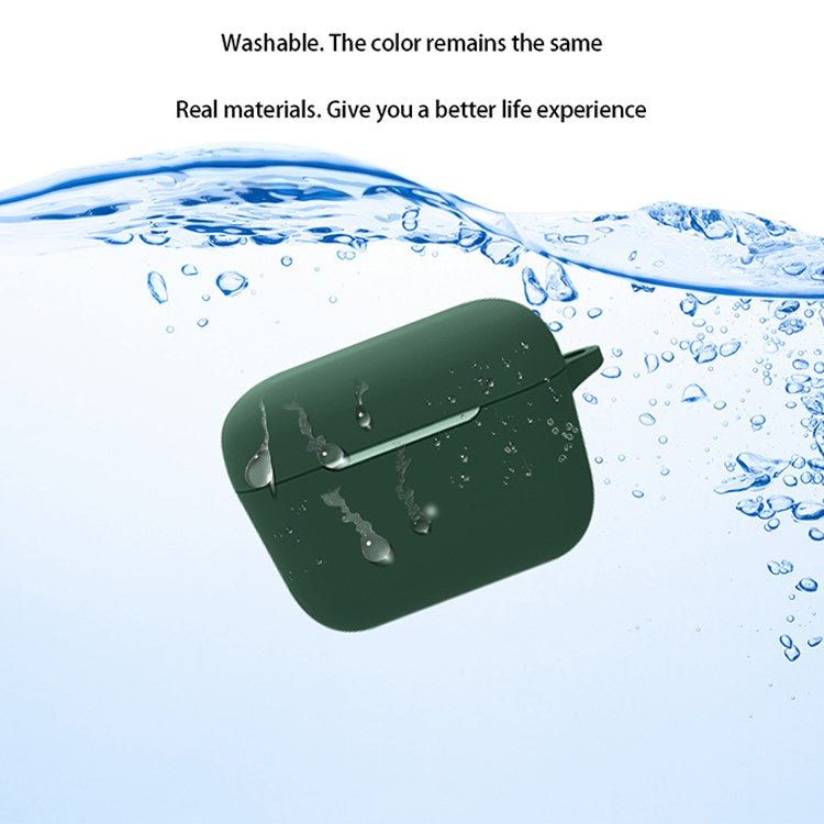 Anti-scratch Carrying Case for Sennheiser CX 500BT Earphone Charging Box Protective Cover with Buckle - Dark Green