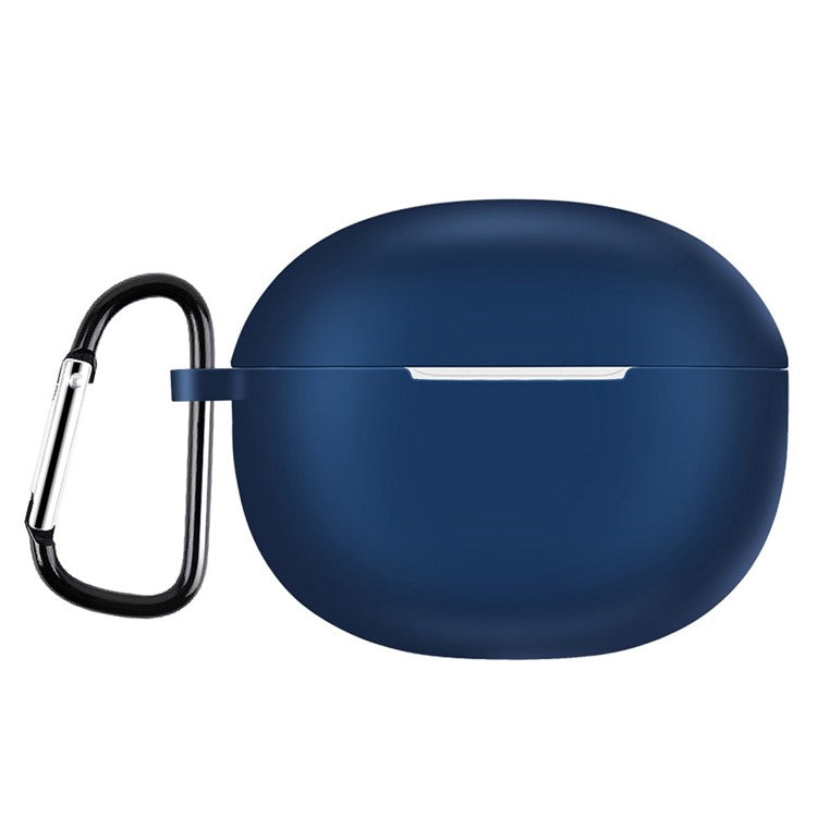 For Realme Buds T100 Silicone Protective Sleeve Bluetooth Earphone Shockproof Cover with Hanging Buckle - Blue