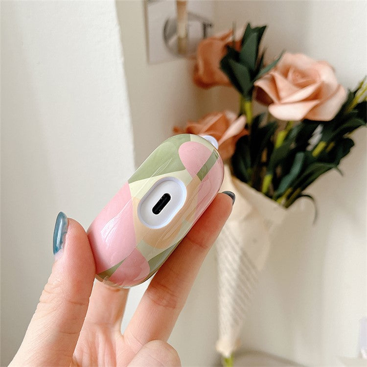 Anti-Fall Glossy Case for Xiaomi Redmi Buds 4 Pro Charging Case PC Cover Bluetooth Headset Protector TWS Earbuds Shockproof Case - Green Heart