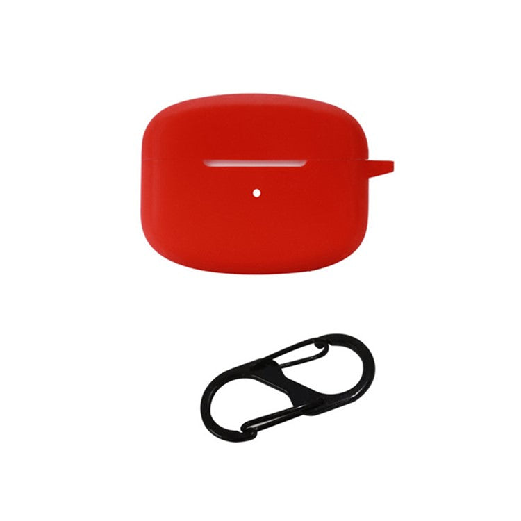 For Edifier Lolli Pro 2 Bluetooth Wireless Earphone Silicone Case Shockproof Earbud Protective Cover with Anti-loss Buckle - Red