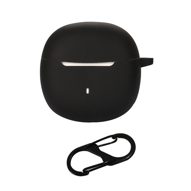 For iKF Find Air 5 Bluetooth Earphone Drop-proof Cover Soft Silicone Protective Sleeve with Anti-lost Buckle - Black