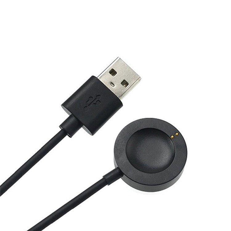 1m For Fossil Gen 6 / Gen 5 FTW4024 / FTW4025 / FTW4026 Smartwatch USB Charger Magnetic Absorption Charging Dock Cable - Black