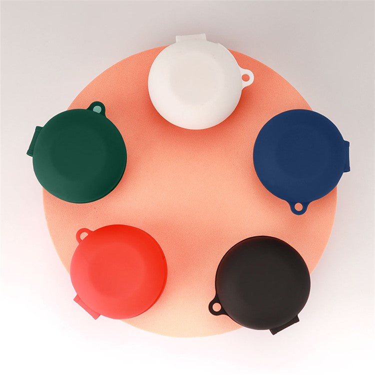 Dust-proof Wireless Bluetooth Earphones Case for Oraimo Airbuds 3, Soft Silicone Cover with Anti-lost Buckle - Red