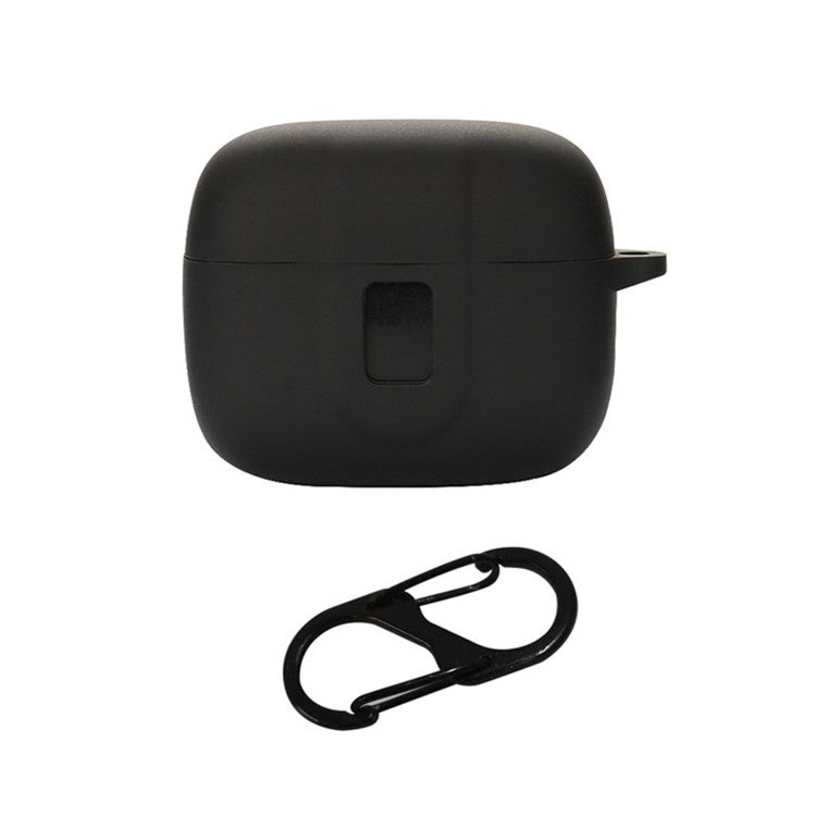 Wireless Bluetooth Earphones Case for TAGRY X08, Soft Silicone Cover with Anti-lost Buckle - Black