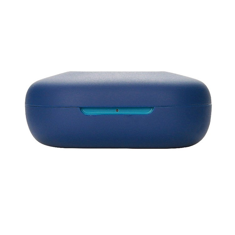 For JLab Go Air Sport Anti-dust Wireless Bluetooth Earphone Protective Sleeve Washable Silicone Cover - Dark Blue
