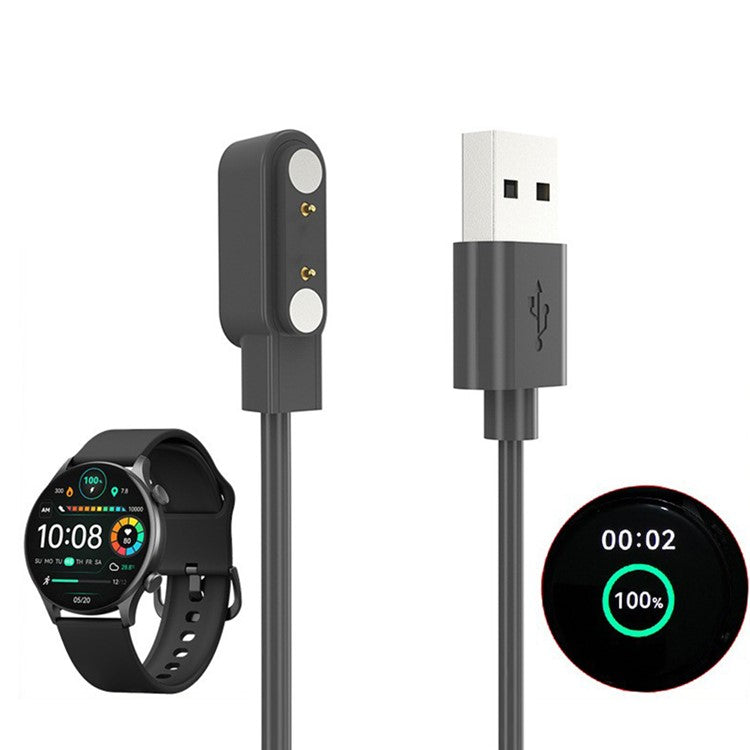 For Haylou Solar Plus / LS16 / RT3 60cm Smart Watch Charger USB Magnetic Charging Cable