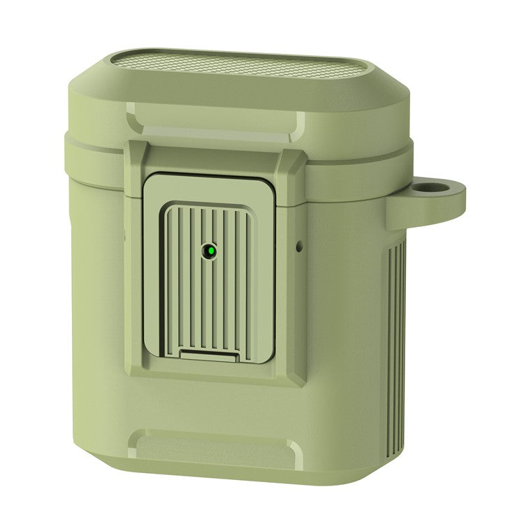For Apple AirPods with Charging Case (2016) / (2019) / AirPods with Wireless Charging Case (2019) ) Earphone Case Earbud TPU+PC Cover - Army Green